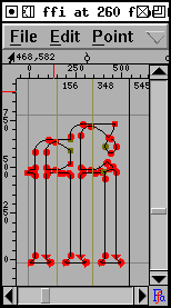 ffi の合字キャレットを調整したところ