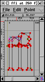 ffi の最初の f を下げたところ