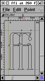 参照による ffi 合字